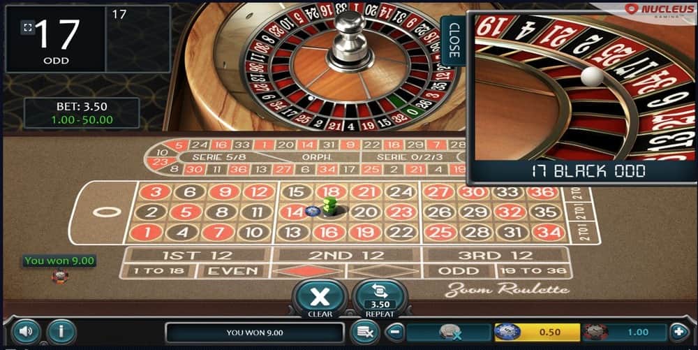 Acertar el número 17 en una ruleta