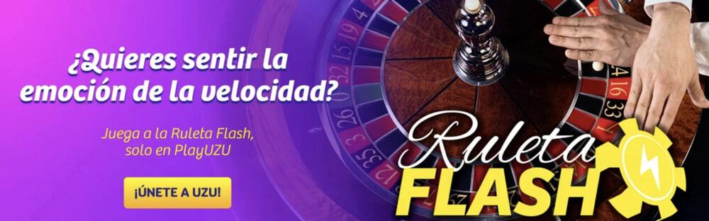 Ruleta Flash en PlayUzu Casino - Roulette banner with roulette image