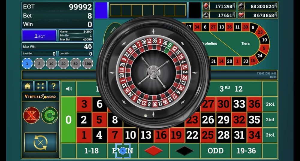 Jugar a la ruleta virtual en un casino